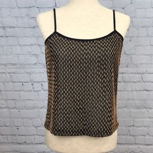 LINDA ALLARD ELLEN TRACEY Beaded Tank Top sz 4